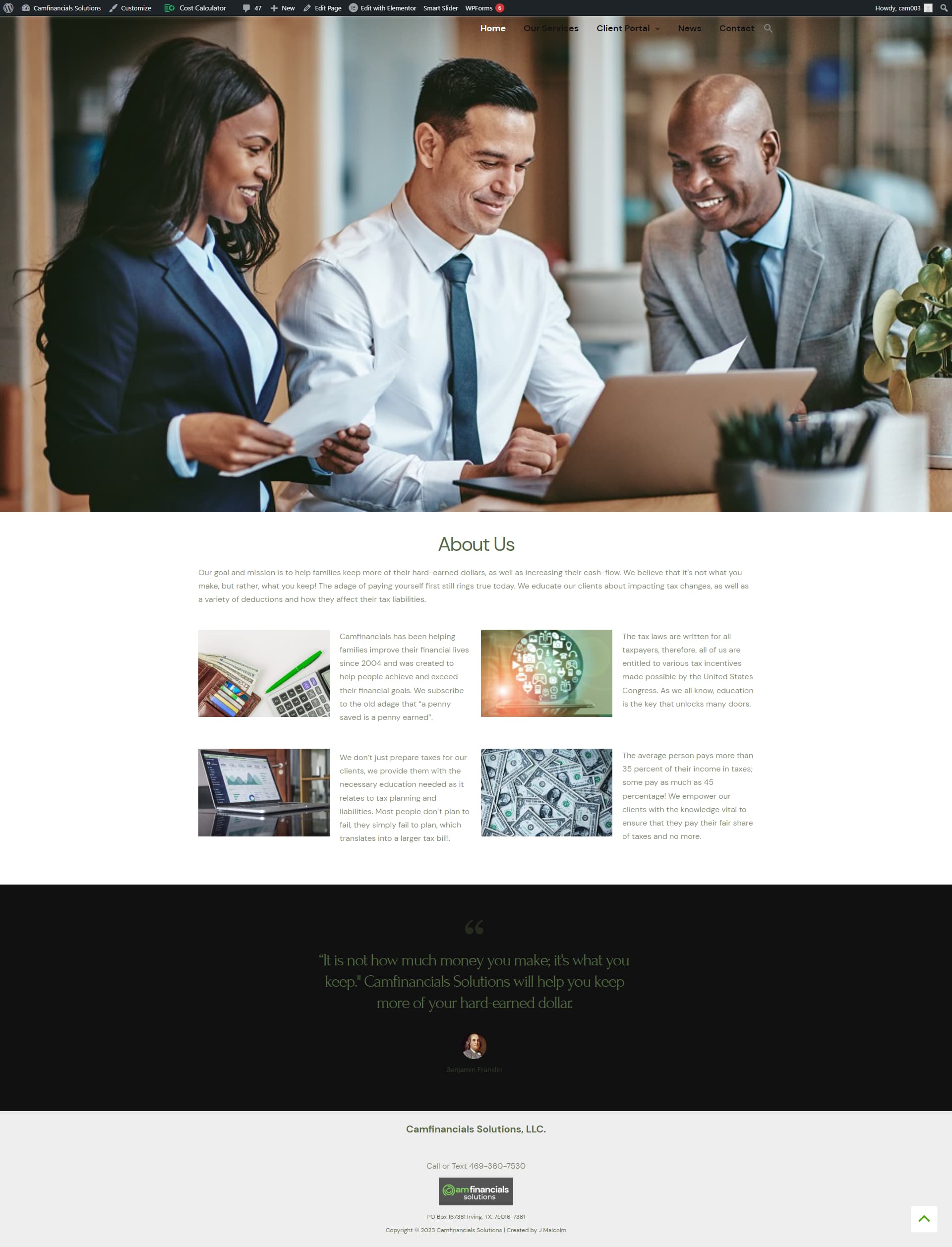 Pic of website
